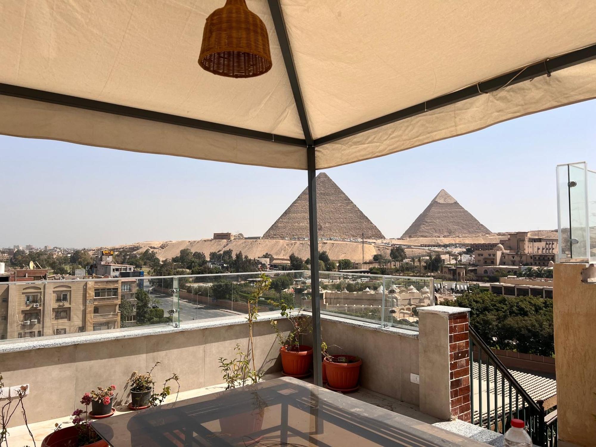 Dream Inn Pyramids View Kafret el-Gabal Exteriör bild