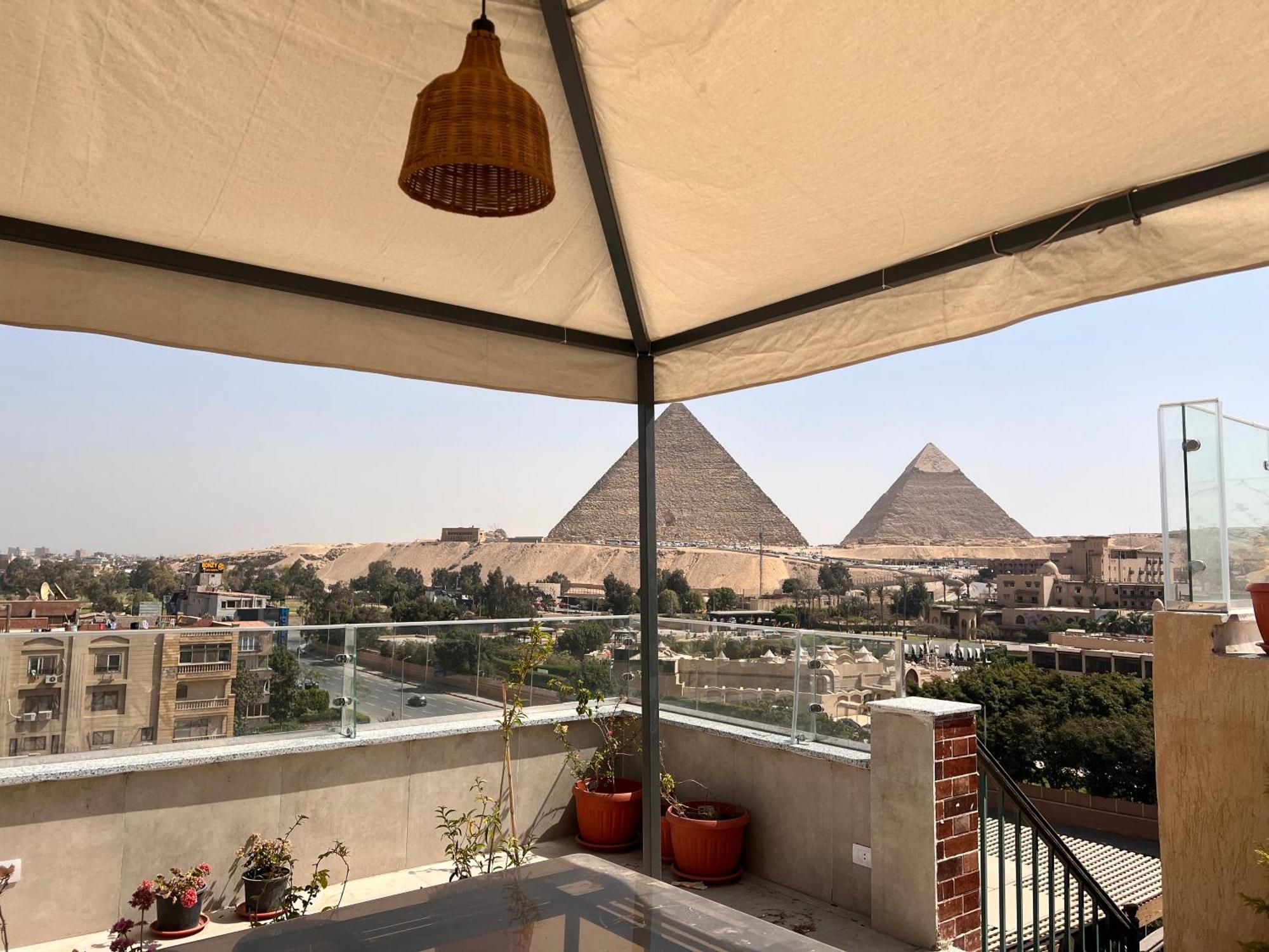 Dream Inn Pyramids View Kafret el-Gabal Exteriör bild
